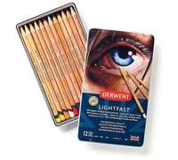 Derwent Crayon Résistant à La Lumière En Boîte Métallique 12 Unités