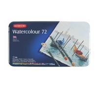Derwent Crayons de couleur Watercolour aquarellables – Boîte en métal 72 pièces