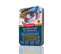 DERWENT Graphitint - Boîte de 6 Craies Graphite Colorées Aquarellables au Format XL (60 mm), pour Croquis / Dessin / Marques Expressives, Qualité Professionnelle, 2306175