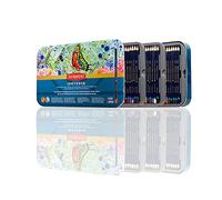 Derwent Inktense - Set de 100 Crayons de Couleur Aquarellables Permanents dans une Boîte en Métal, Crayons pour Déssins Indélibiles Premium, Mine de 4 mm, Qualité Professionnelle (2306130)