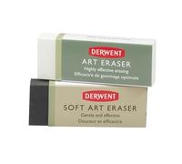 Derwent - Set de 2 Gommes, Dure / Souple, Qualité Professionnelle, 2301963