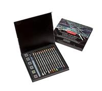 Derwent – Coffret Graphitint Mixed Media, peintures aquarelles & crayons aquarellables, mines 4 mm