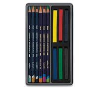 Derwent Watercolour Collection - Set Découverte de 12 Crayons & Craies Aquarellables, Inktense Inclus, Qualité Professionnelle, 0700303