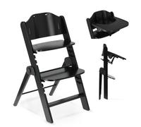 DERYAN Odin - Chaise haute en bois de hêtre pour enfants de 0 mois à 85 kg - Avec harnais à 5 points, ceinture d'entrejambe, arceau de protection - Compatible avec de nombreux accessoires (sans