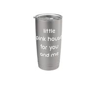 Des petites maisons roses pour toi et moi Gobelet isotherme en acier inoxydable double paroi