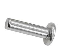 Des rivets, Rivets à tête plate solides, diamètre métrique lisse M2 x 3 mm-12 mm, attaches percussion, 200 pièces (M2 12 mm)(M2 x 7mm)