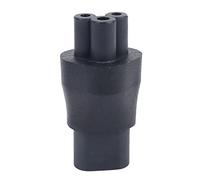 Desattot Adaptateur Qualité Plug 53mm | IEC 320 C5 vers C8 AC, 10A/125V, métal et plastique, idéal pour PC et moniteur.
