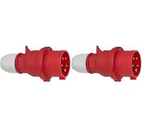 DESCATALOGADO - BRENNENSTUHL 1081030 - Clavija CEE 400V/16A para exteriores con 5 polos (Lot de 2)