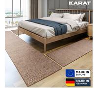 Descente de lit Geneva Marron clair 1 tapis 67 x 250 cm + 2 tapis 67 x 140 cm