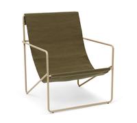 Ferm Living Chaise lounge Desert olive. structure cashemere
