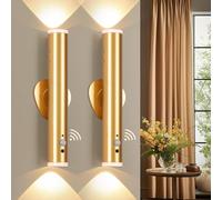 DESGNT Applique Murale Intérieure,Lampe Murale Sans Fil avec télécommande,Luminaire Murale LED Rechargeable avec Détecteur de Mouvement,3-modes Magnetique Lampe pour Escalier Salon Chambre Couloir