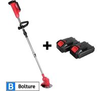 Désherbeur électrique - Débroussailleuse - Coupe-bordures - Brosse à joints - 2 batteries incluses