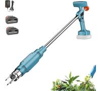 Désherbeur électrique sans Fil, avec arrache-Racines à 3 Griffes, Largeur de Travail de 30 cm, Support Vertical et Long Manche, idéal pelouse, Jardin et Cour.