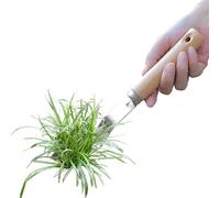 Désherbeur manuel en acier inoxydable réutilisable | Désherbeur avec extracteur de racines pour terrasse, jardin, parterre de fleurs, allée, cour, aménagement paysager