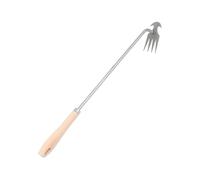 Désherbeur Manuel Outil Arrache-Mauvaises Herbes Extracteur Jardinage Transplantation Acier Inoxydable Léger Portable Adapté Au Jardin Entretien Extér, Quatre Dents, 46cm