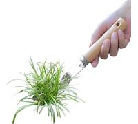 Désherbeur manuel portable en acier inoxydable robuste | Outils à main pour terrasse, jardin, parterre de fleurs, allée, cour, aménagement paysager