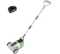 Désherbeur sans fil avec alimentation automatique, poignée télescopique et réduction du bruit, fonction à une main pour gazon irrégulier et petites pelouses, 2 batteries 4,5 Ah