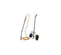 Desherbeur thermique à gaz 19.5KW Chalumeau gaz Bruleur 50mm + Tuyau 5 m + Chariot trolley à Roues Allumage piezo
