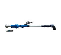 Désherbeur thermique électrique 2000W, brûleur de mauvaises herbes, tondeuse à gazon, désherbant Air chaud jusqu'à 650 °C, outils d'élimination l'herbe, flamme des Pour le bricolage(Blauw)