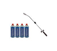 Desherbeur thermique piezo Chalumeau gaz + 4 Recharges gaz KEMPER