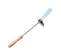 Désherbeurs manuels en métal lourd lourd lourd 2 en 1 Raclette de jardin | Râteau de décapant d'herbe Pelle de jardin pour la plantation, l'arrachage, le travail du sol, l'élimination de l'herbe et
