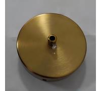 DESHOME Cache Fil pour Lustre Plafond Laiton Rosace Plafond Luminaire 1 Trous 10cm Diamètre Ronde Plaque Fixation Plafonnier Pince Châssis Base Cable Suspension Luminaires avec Accessoires