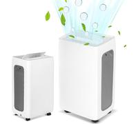 Déshumidificateur 26L/jour, déshumidificateur électrique pour les pièces jusqu'à 50m², déshumidificateur pour pièce avec 3 modes de fonctionnement, tuyau de vidange, minuterie 24H, déshumidificateur p