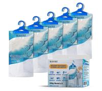 Déshumidificateur à suspendre - Absorbeur d'humidité - 5 sachets - 220 g - Pour une surface allant jusqu'à 15 m²