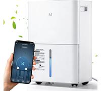 Déshumidificateur - Absorbeur d'humidité - Air sec - Contrôle par application - Réservoir de 15 litres - Blanc