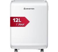 Déshumidificateur Air Portable 12L - Ariston DEOS EVO 12 - Intelligent, Silencieux, jusqu'à 35 m² Blanc G