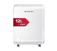 Déshumidificateur - Ariston - Deos Evo 12 - 12L - Silencieux - Pour pièces jusqu'à 35 m²