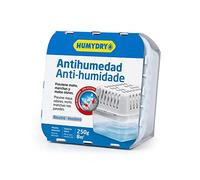 Déshumidificateur Compact 250 gr - Espaces jusqu'à 8m2 - Absorbe l'humidité des salles de bains, toilettes, garde-manger et greniers - Humydry