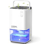 Déshumidificateur compact et silencieux - Capacité de 1200 ml - Puissance de 33 watts - Blanc