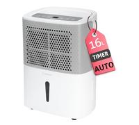 Déshumidificateur Compresseur Turbionaire SMART 16M, 16L/ 24h, Silencieux, Minuterie, Pour pièces jusqu'à 30 m², Séchage du Linge, Drainage Continu, Contre l’humidité et la moisissure
