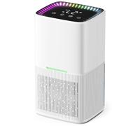 Deshumidificateur d Air Electrique 1800ml, Portable, Silencieux Blanc voilé | Mode Sommeil, 2 Vitesses, Minuteur 6-24H, Protection trop-plein, Déshumidificateur Silencieux, Pour Bain, Chambre, Armoire