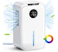 Déshumidificateur d'air 2500ML Electrique Portable avec Tuyau Auto Drain,Dégivrage Automatique,Idéal pour Maison/Bain/Chambre