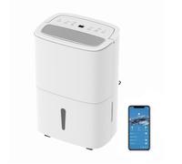Deshumidificateur d'air - EdenDirect - 50L/Jour -décharge continue, fonction sèche Linge - Purificateur d'air - minuterie 24 heures