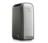 De’Longhi Tasciugo AriaDry Light - Déshumidificateur Portable pour la Maison, Zéolite et Ioniseur, Élimination Humidité 7,5L/24h, Séchage, Anti-Moisissure, Mode Swing, Minuteur, Gris (DNS80)