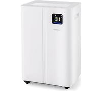 Déshumidificateur - Déshumidificateur électrique - 25,5 l/jour - 3 modes - Minuterie 24 h - Écran LED - Tuyau d'évacuation - Dégivrage automatique - Blanc