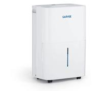 Déshumidificateur domestique - 20 l/jour - Pour 41 à 60 m² - Silencieux ≤ 50 dB - Réservoir d'eau 4 à 6 l - Évacuation continue - Économe en énergie - Blanc