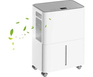 Déshumidificateur domestique - Capacité de 1 600 ml - Silencieux ≤ 25 dB - 12 l/jour - Pièces de 11 à 20 m² - Prise UE 220 V - Raccord de vidange externe