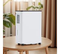 Déshumidificateur électrique 12L avec affichage numérique de l'humidité, déshumidificateur pour 60m² de maison