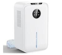 Déshumidificateur électrique 2.5L silencieux avec minuterie | Double semi-conducteur 700ml/jour arrêt auto Tuyau d'évacuation inclus Minuterie 8-12-24h 7 couleurs Mode nuit <30dB
