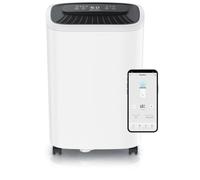 Déshumidificateur électrique Brandson avec Wi-Fi et application, capacité de 10 litres par jour, déshumidificateur à compresseur pour pièces jusqu'à 20 m², 3 modes, réservoir de 2,3 litres, minuterie