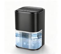Déshumidificateur électrique - Capacité de 2 litres - Noir - Arrêt automatique - Déshumidificateur compact et silencieux - Idéal pour la salle de bain, la cave ou la maison
