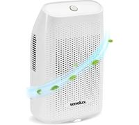 Déshumidificateur électrique de 2000 ml, ultra-silencieux, avec arrêt automatique, de couleur blanche, doté d'un mode confort, idéal pour la maison, la chambre à coucher ou les placards