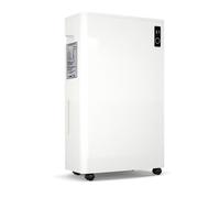 Déshumidificateur électrique Puluomis, capacité de 20 litres par jour, réservoir de 6,5 litres, adapté aux pièces jusqu'à 30 m², déshumidificateur mobile avec minuterie, tuyau d'évacuation de 1 mètre,