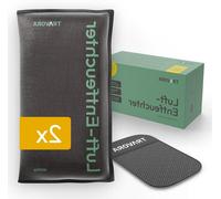 Déshumidificateur en forme de coussin - Kit anti-humidité - Pour l'intérieur de la voiture - Agent déshydratant réutilisable - 2 x 1 kg - Noir
