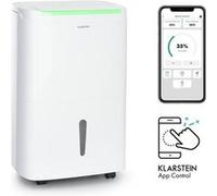 Klarstein DryFy Connect 40L Déshumidificateur Intelligent, 40L/24h, Réservoir 7L, Wi-Fi App, Minuterie 24h, Déshumidificateur d'Air pour Salle de Bain & Chambre, Pièces 35-45m², Blanc