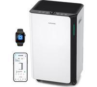 Déshumidificateur mobile - OL20-BD068CF - 20 l/jour - Wi-Fi etvia application - Minuterie 24 h - Réservoir 4,5 l et tuyau d'évacuation - 60 m² - Prise UE 220 V - Noir